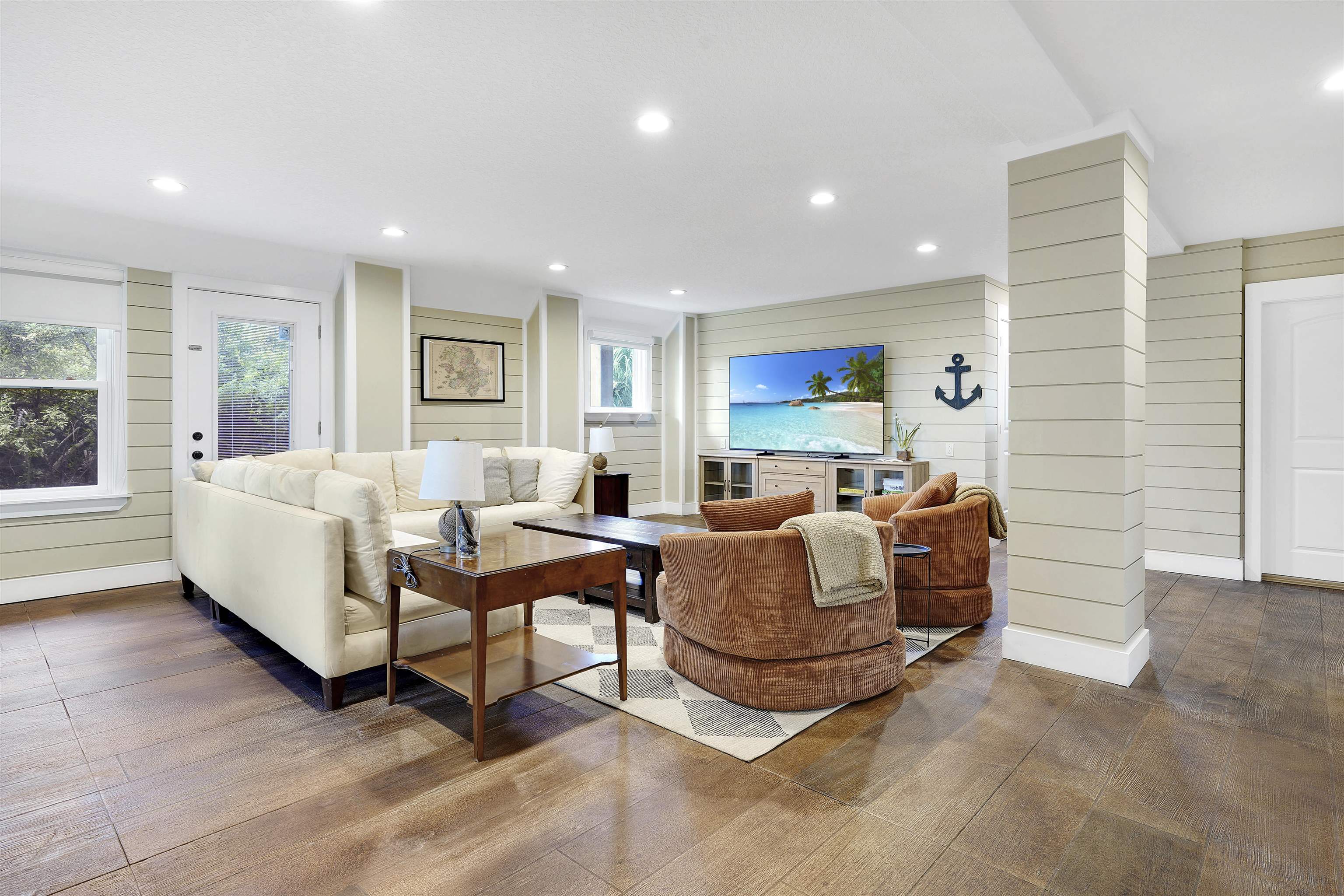 1 2nd Lane St. Augustine Beach, FL 32080 - Photo 12 of 81 a living room with furniture and a large window