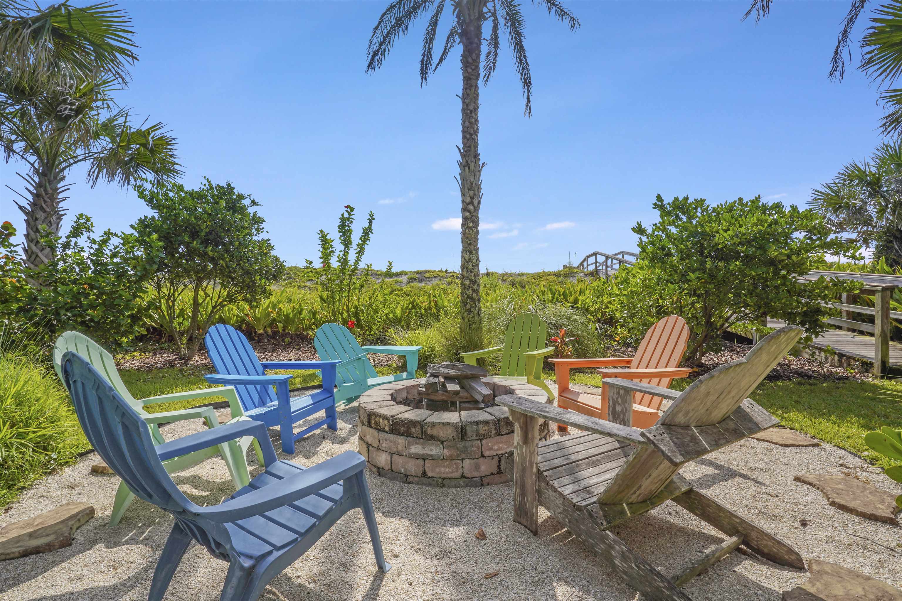 1 2nd Lane St. Augustine Beach, FL 32080 - Photo 67 of 81 a view of a chairs and table in the patio