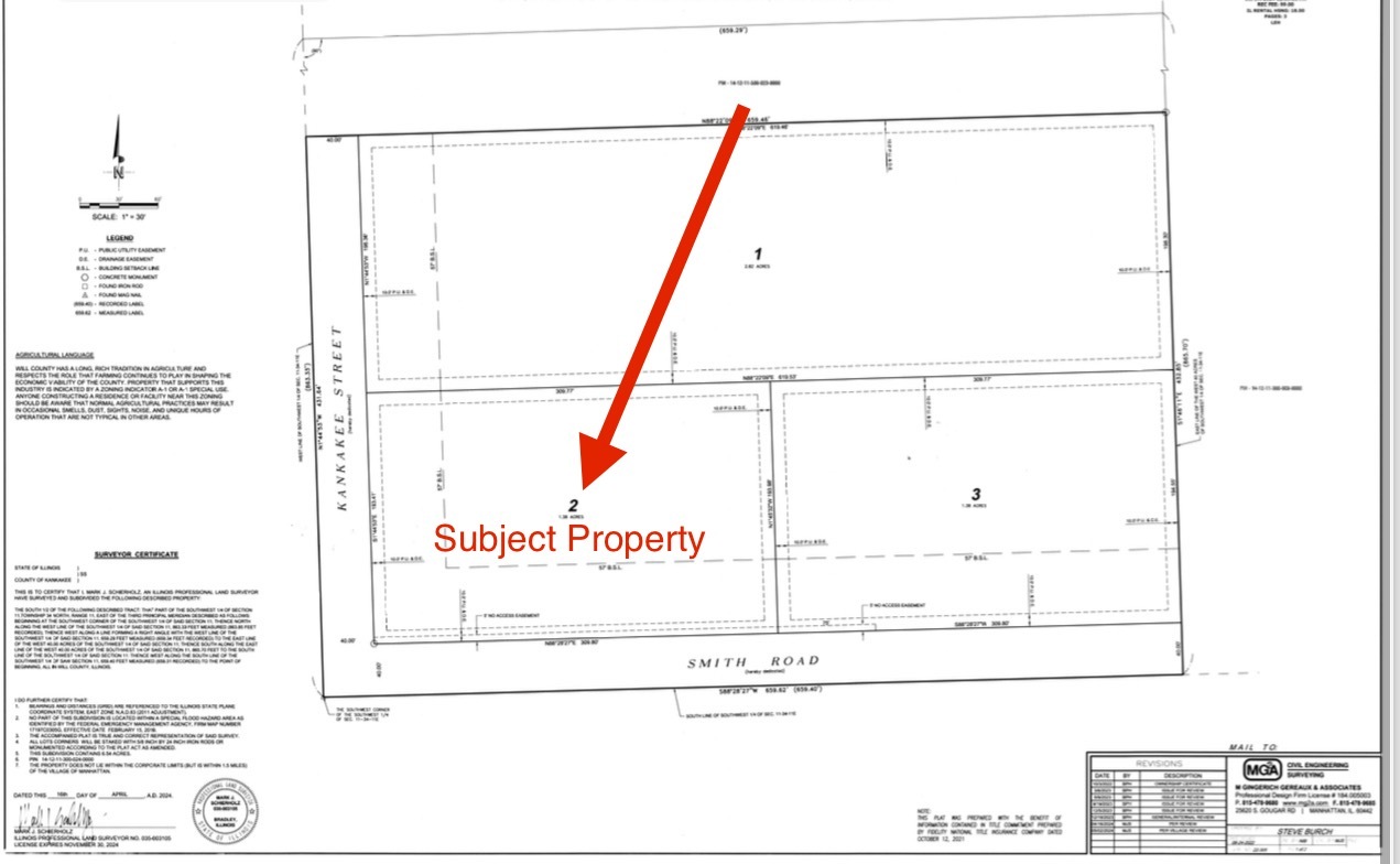 Ne Cornr Kankakee St & Smith Road Manhattan, IL 60442 - Photo 4 of 12 a picture of a floor plan