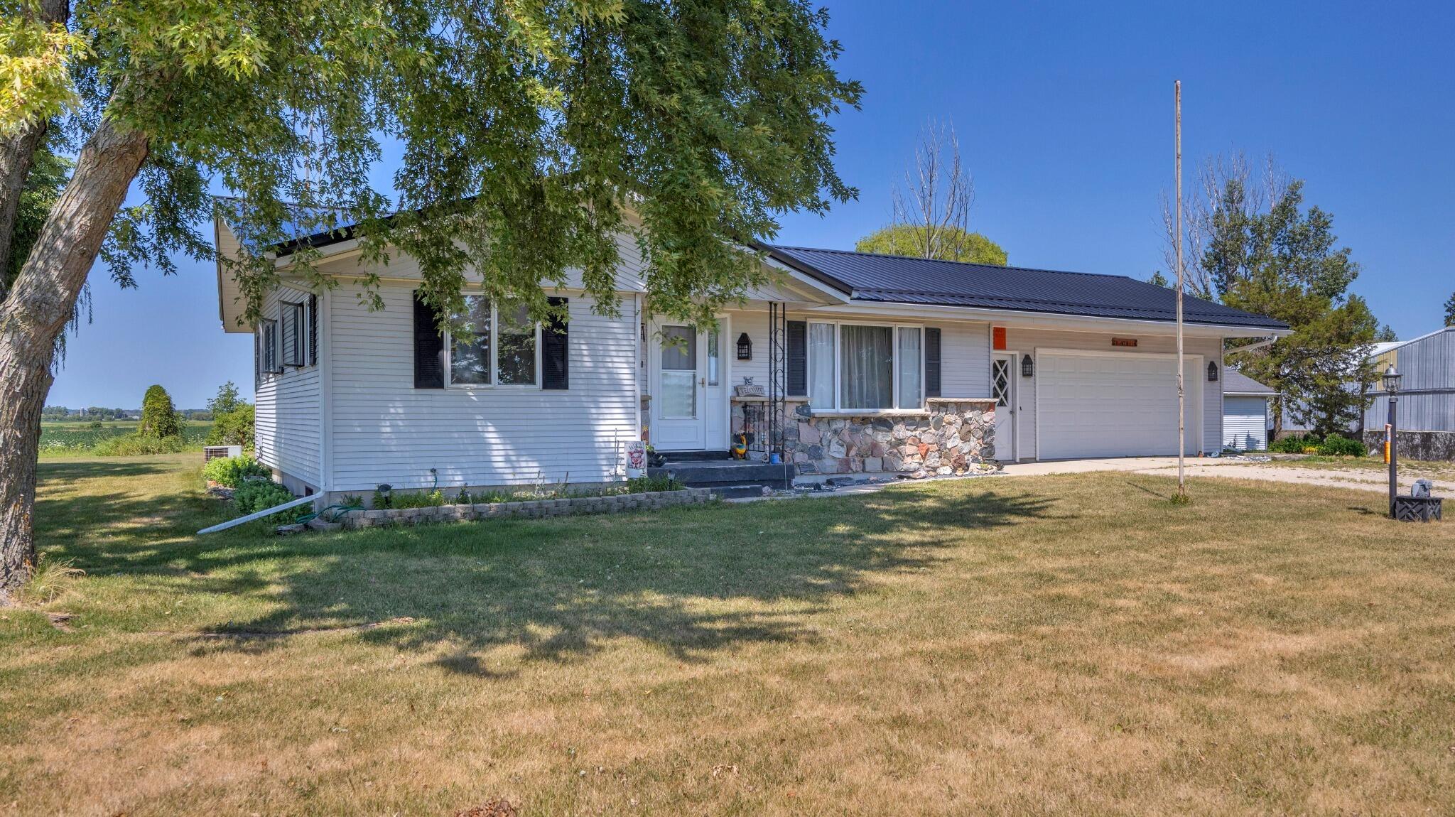 6973 Kenyon Road Byron, WI 53065 - Photo 2 of 28 Front Exterior Angled View - W6973 Kenyo