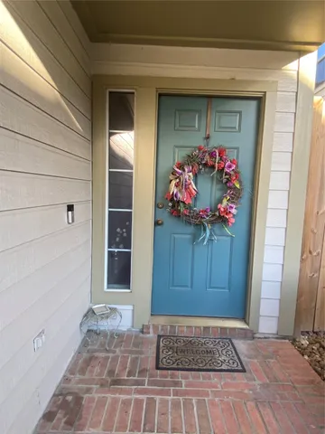 a view of a entryway door of the house
