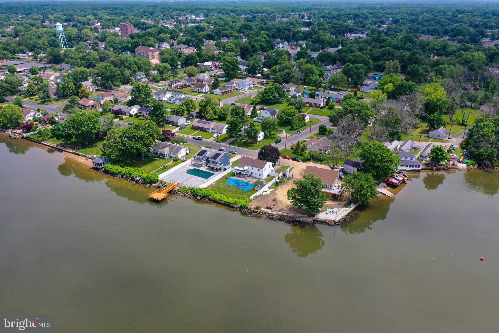 49 Delaware Drive Penns Grove, NJ 08069 - Photo 26 of 26 an aerial view of residential house with outdoor space and lake view