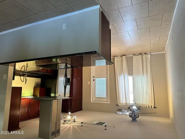 a bathroom with a tub