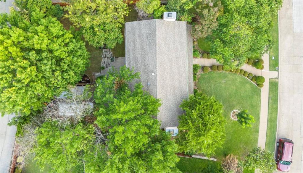 4013 18th Street Plano, TX 75074 - Photo 39 of 39 an aerial view of residential house with outdoor space and trees all around