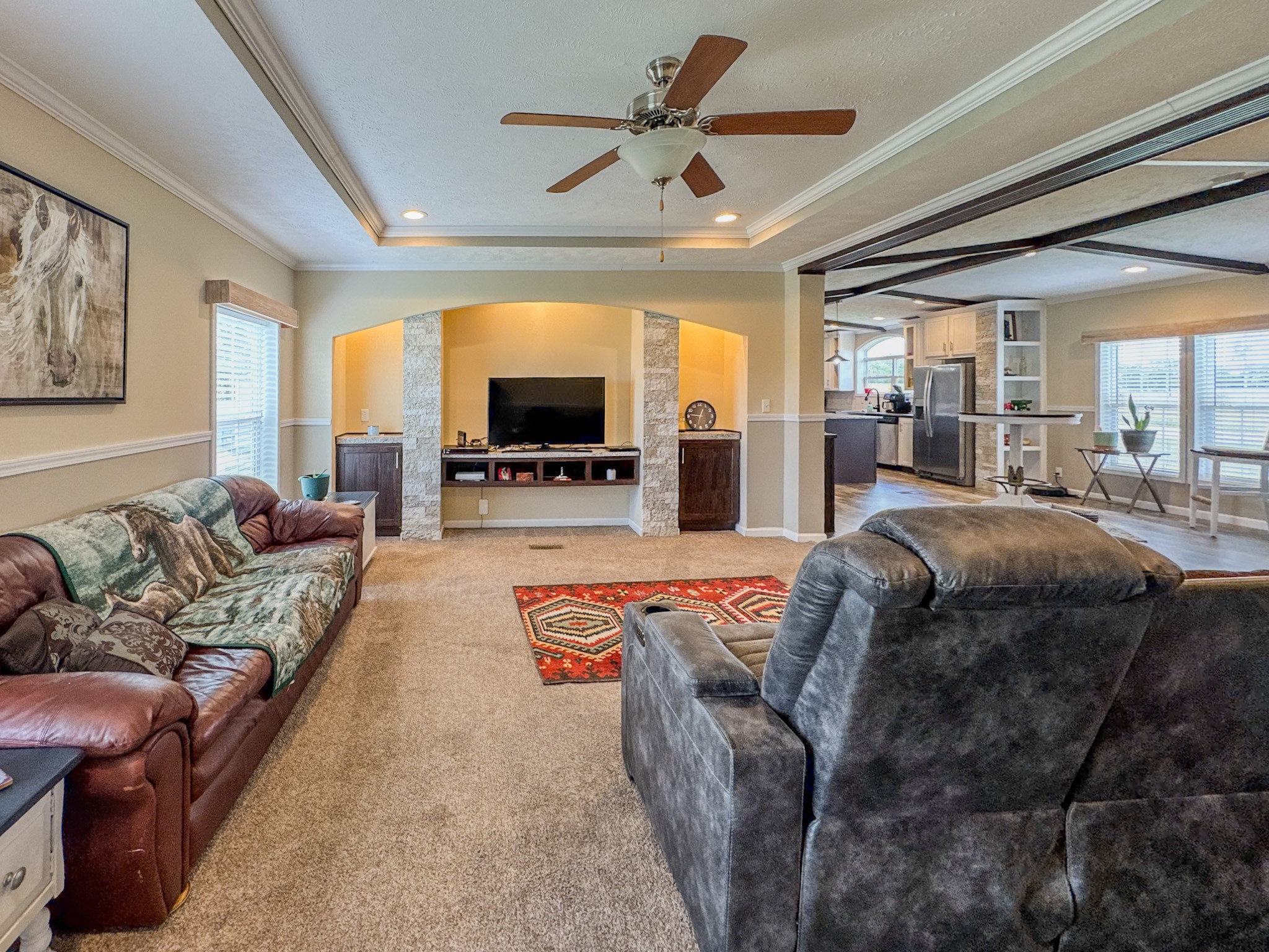 1198 David Patterson Road Lutts, TN 38471 - Photo 22 of 82 a living room with furniture and a flat screen tv