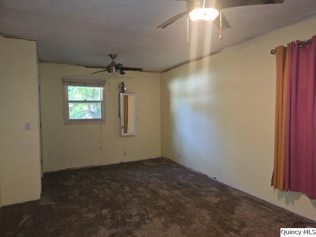 705 South Washington Street Carthage, IL 62321 - Photo 20 of 27 en empty room with windows and a ceiling fan
