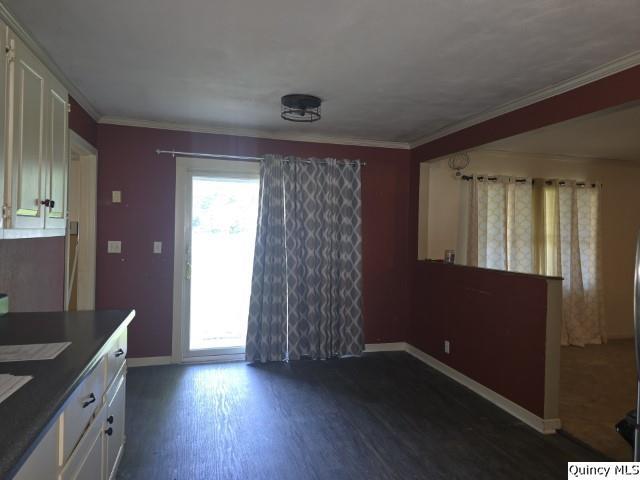 705 South Washington Street Carthage, IL 62321 - Photo 10 of 27 an empty room with wooden floor and windows