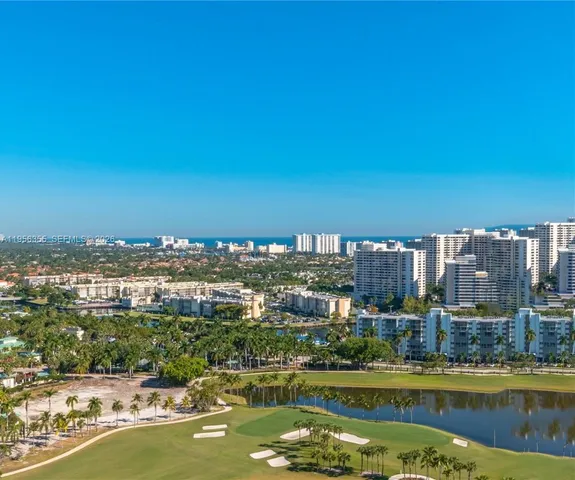 a view of a city with tall buildings