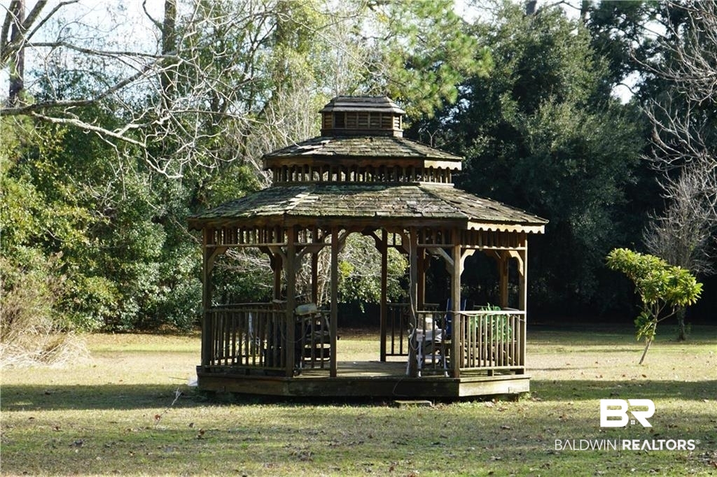 13301 A Hugh Fort Road Grand Bay, AL 36541 - Photo 26 of 34 View of community featuring a gazebo and a yard