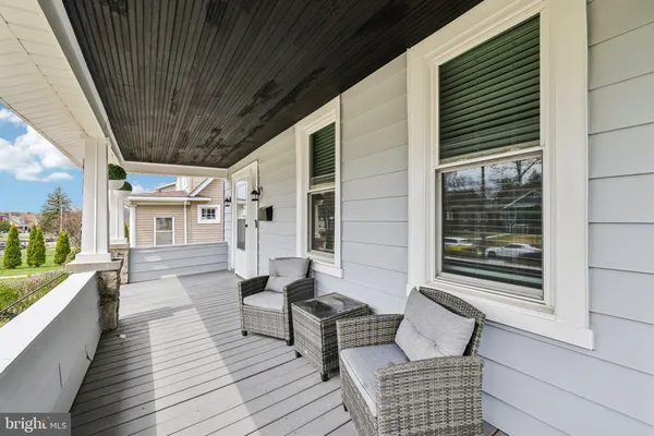 a outdoor space with patio furniture