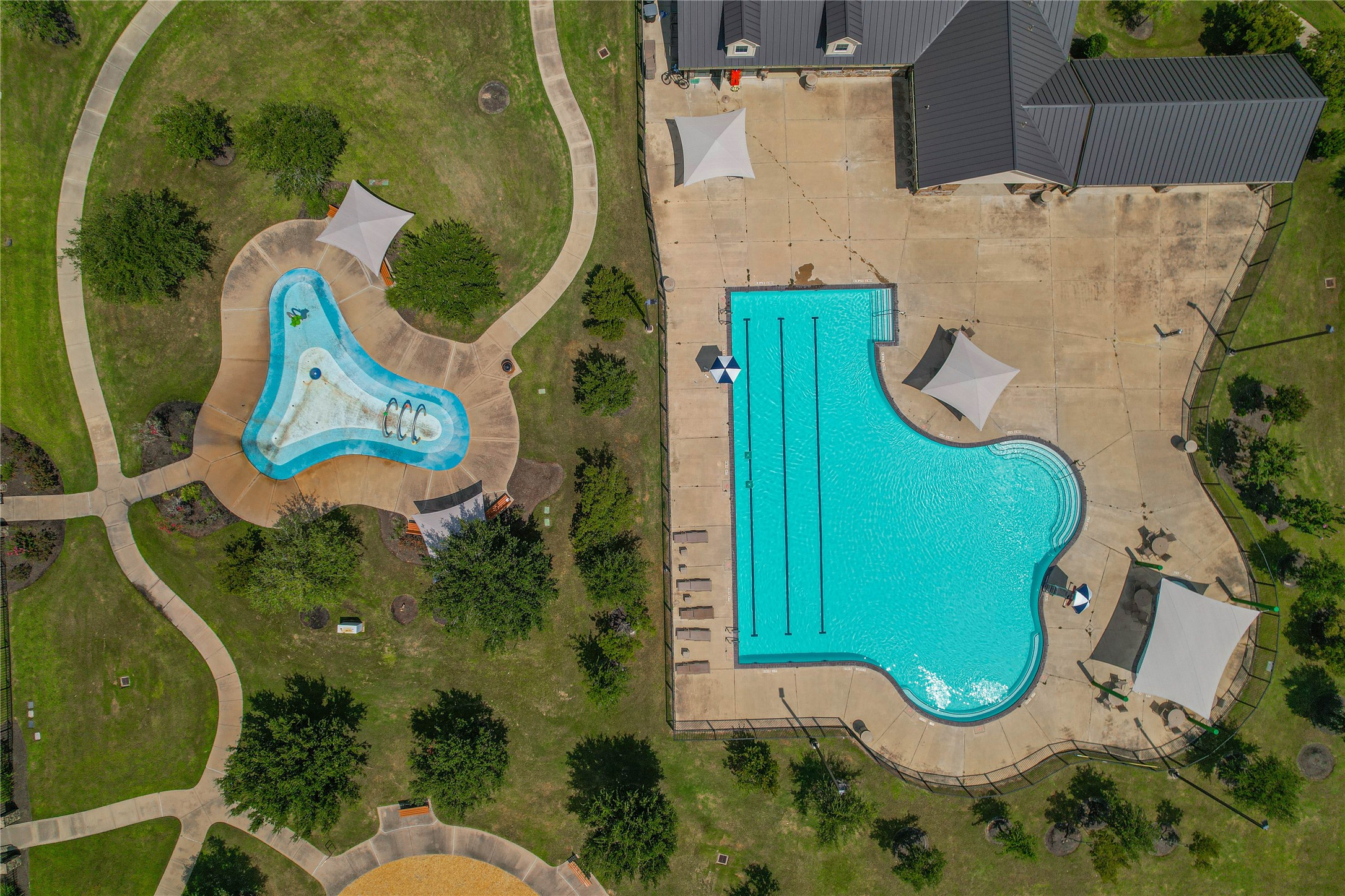 3027 Upland Spring Trace Katy, TX 77493 - Photo 29 of 29 an aerial view of a swimming pool