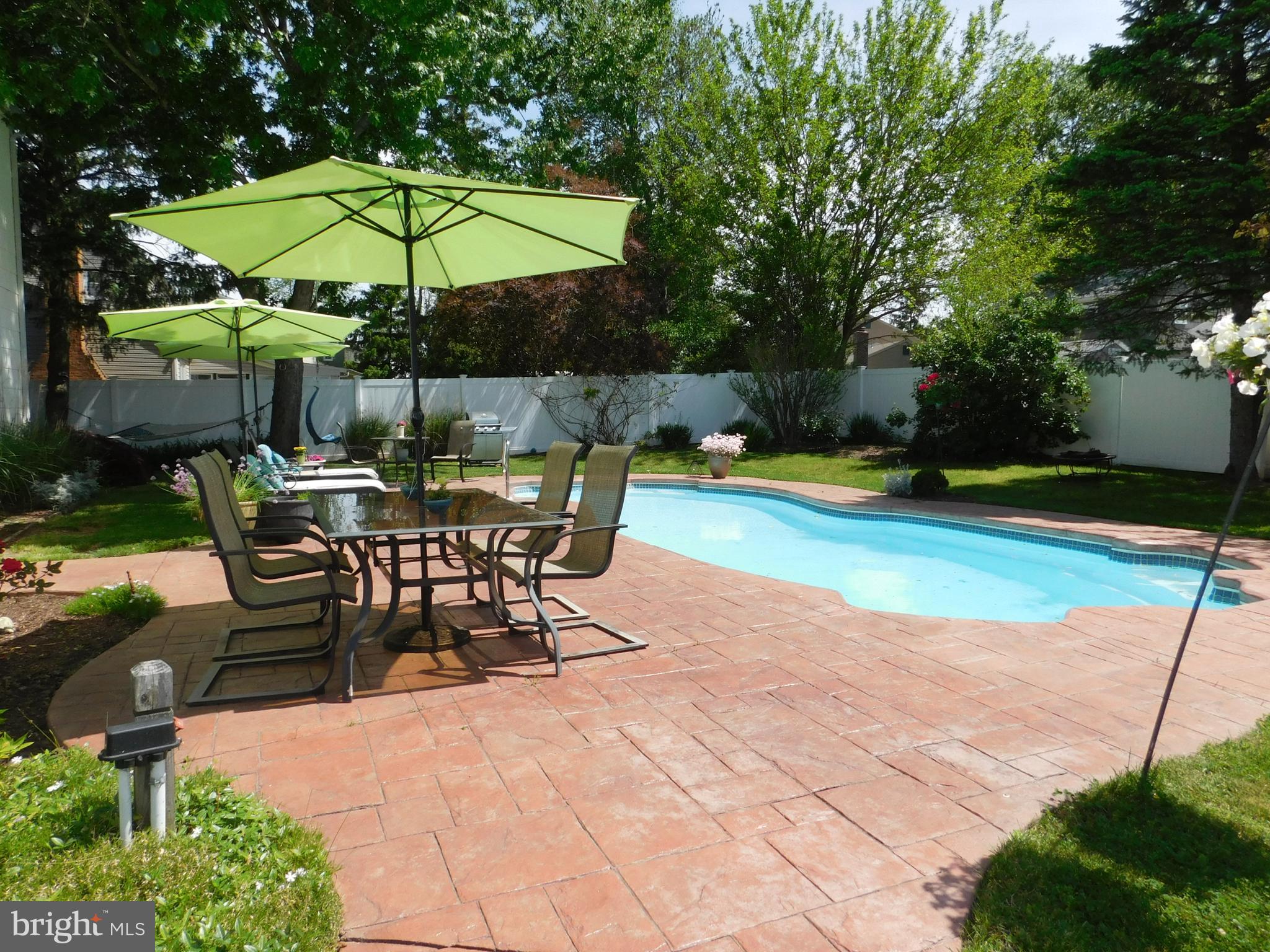 33 Champlain Road Marlton, NJ 08053 - Photo 38 of 45 Paver patio around the pool