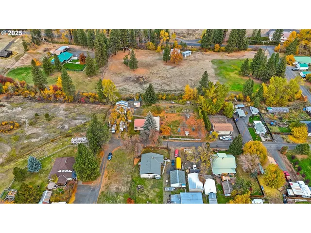 a aerial view of a house