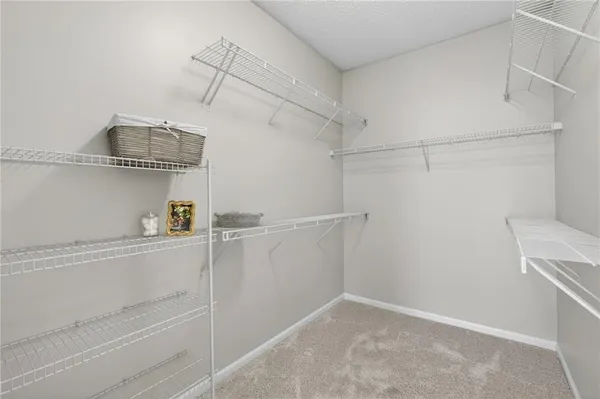 a view of storage and utility room with racks on the wall