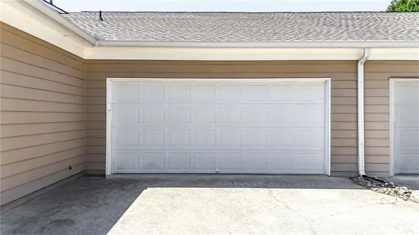 a view of wooden door