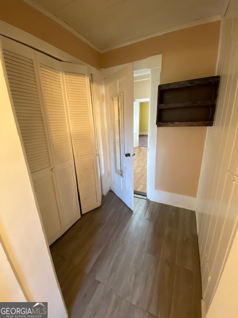 252 Edwards Street Elberton, GA 30635 - Photo 43 of 43 a view of a storage & utility room with wooden floor