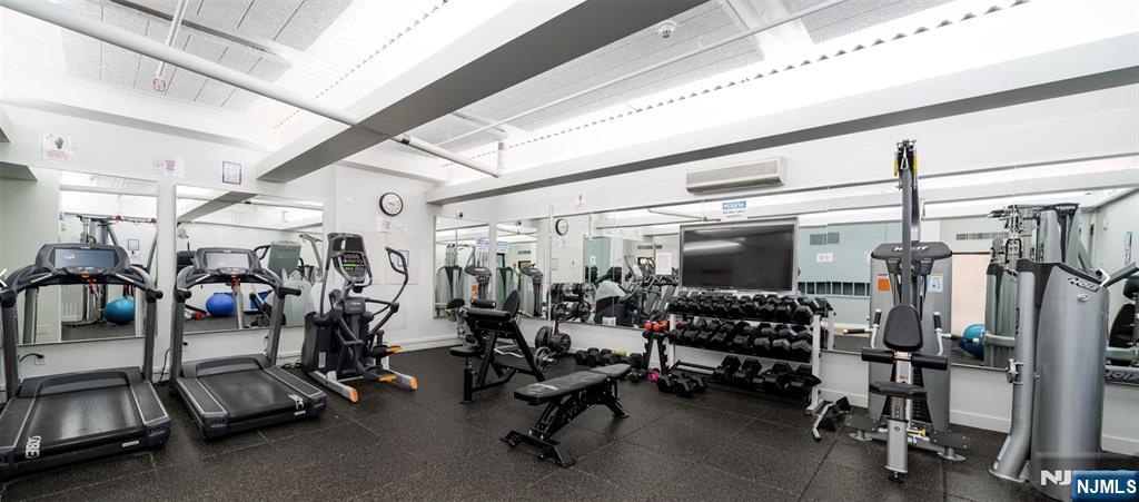 250 Gorge Road, Unit 18K Cliffside Park, NJ 07010 - Photo 25 of 30 a view of a room with gym equipment