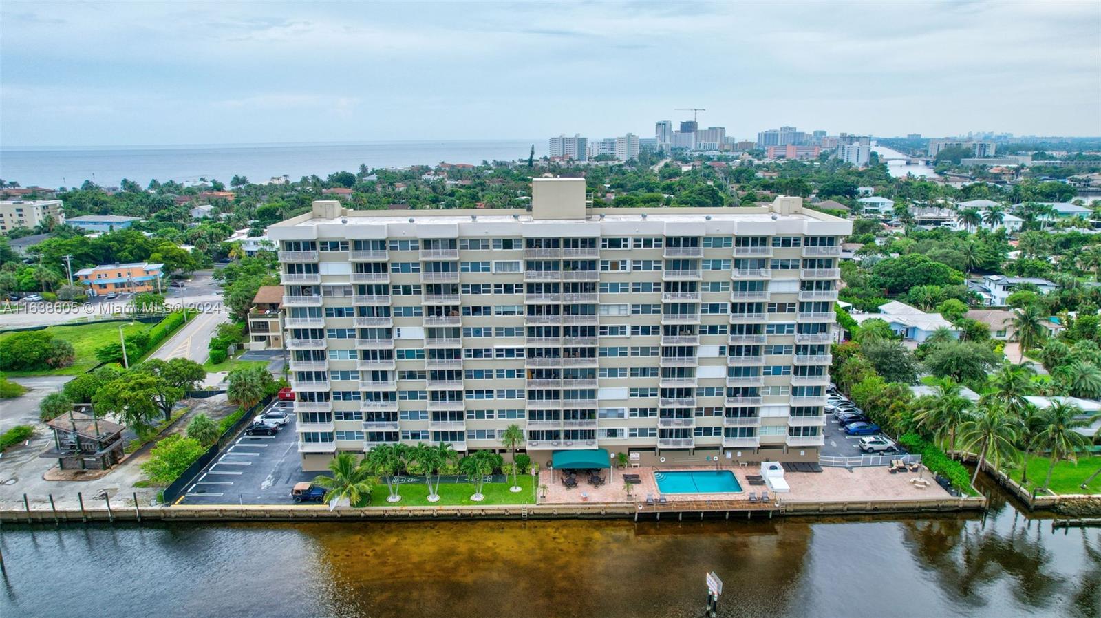 2611 North Riverside Drive, Unit 301 Pompano Beach, FL 33062 - Photo 29 of 31 a view of a city with tall buildings