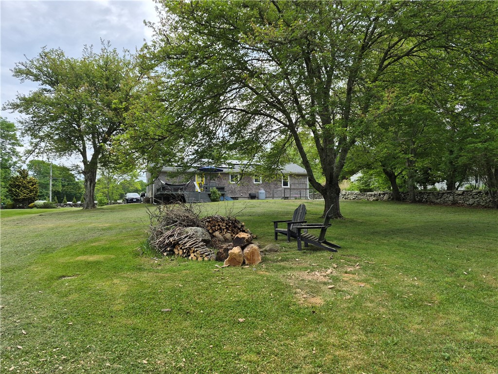 345 Stone Church Road Tiverton, RI 02878 - Photo 7 of 40 View of back yard from north side of house