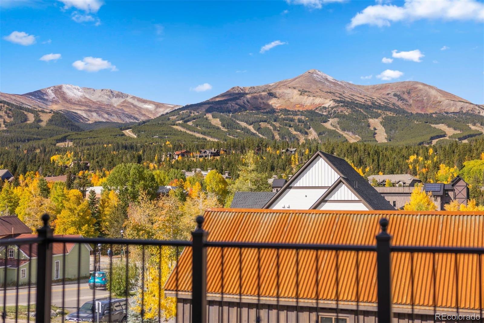 203 North Ridge Street, Unit B Breckenridge, CO 80424 - Photo 12 of 41 a view of a mountain from a balcony