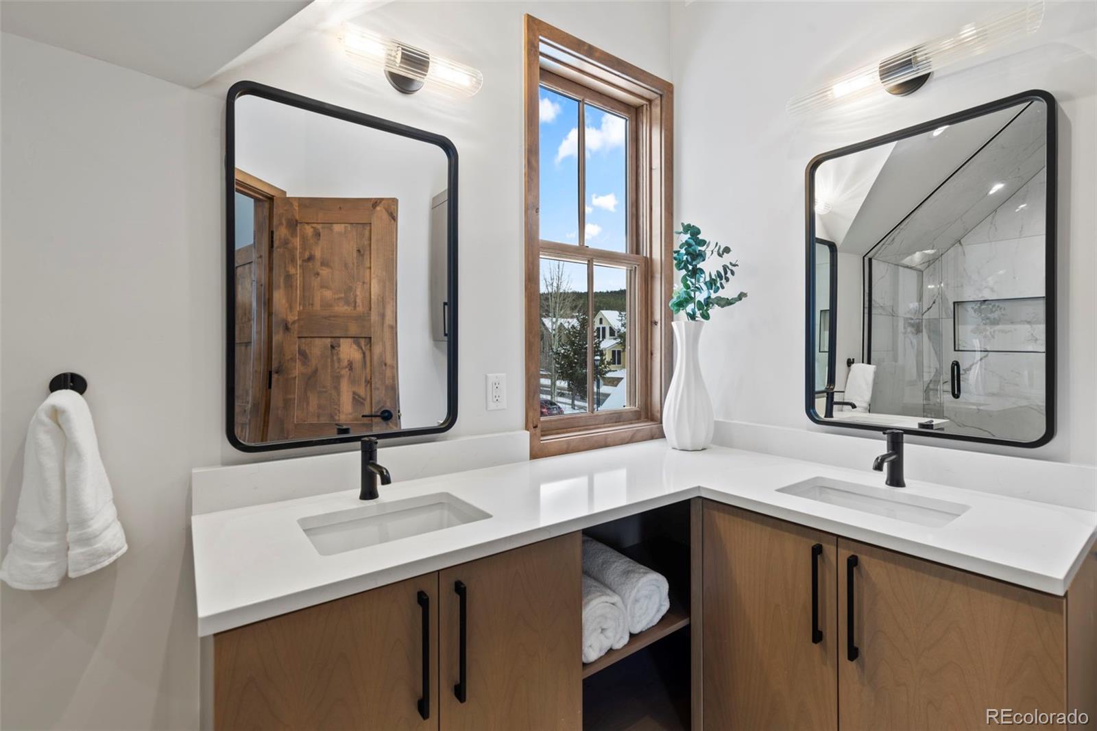 203 North Ridge Street, Unit B Breckenridge, CO 80424 - Photo 36 of 41 a bathroom with a sink and a mirror