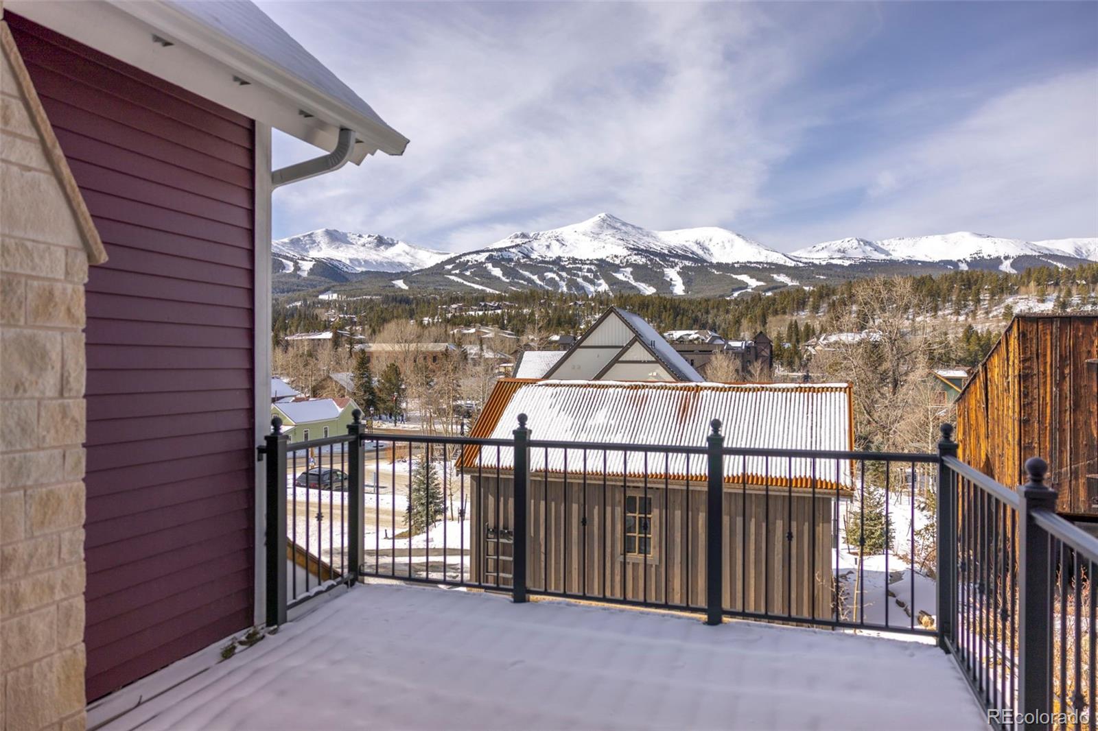 203 North Ridge Street, Unit B Breckenridge, CO 80424 - Photo 38 of 41 a view of a house with a balcony