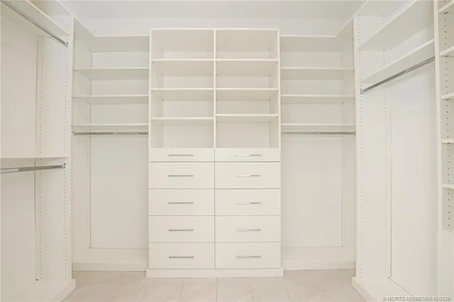 a view of walk in closet