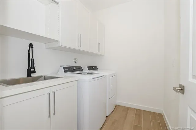 a room with storage and utility