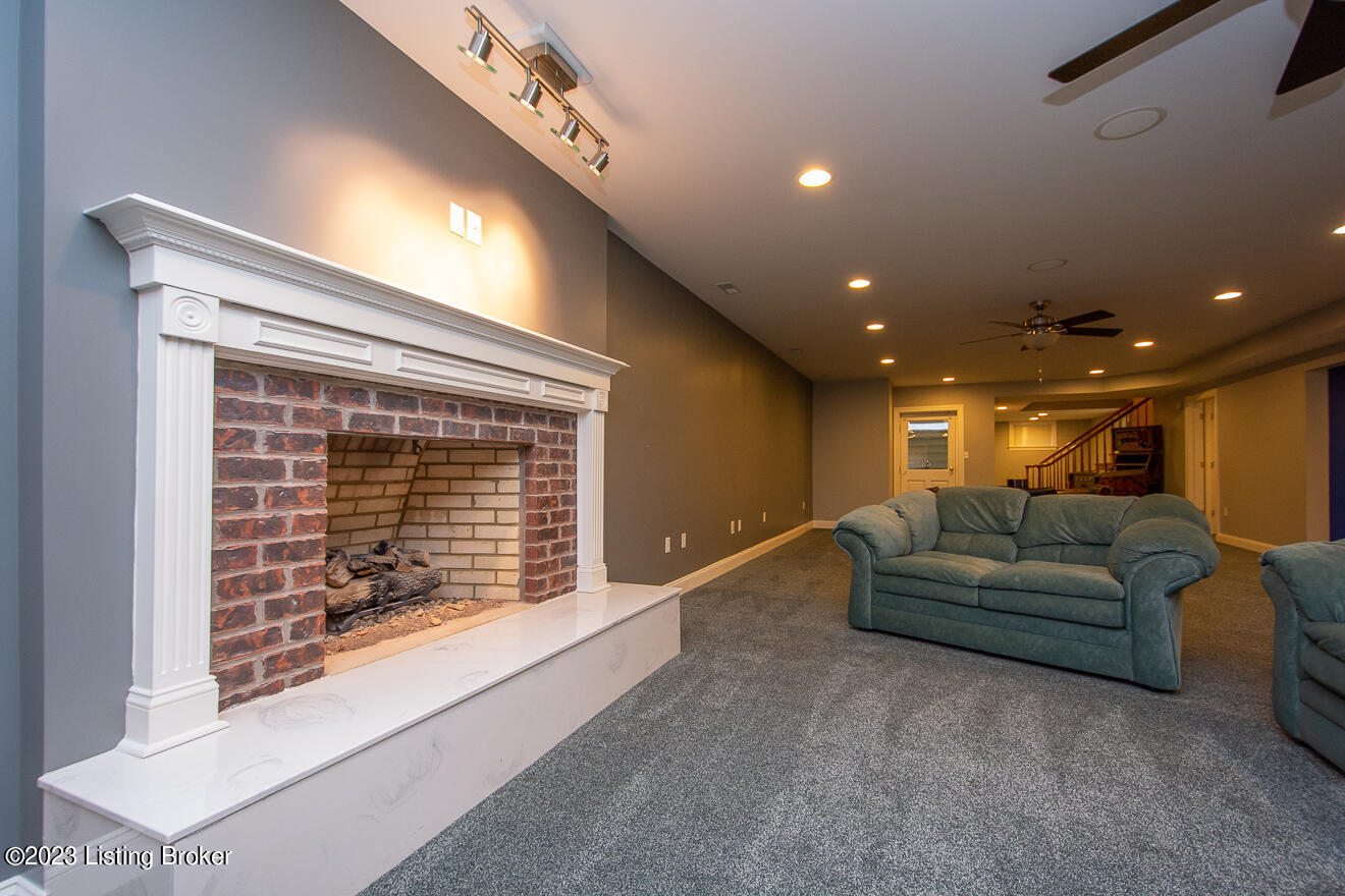 1214 Bells Ml Road Shepherdsville, KY 40165 - Photo 66 of 95 Lower Level fireplace