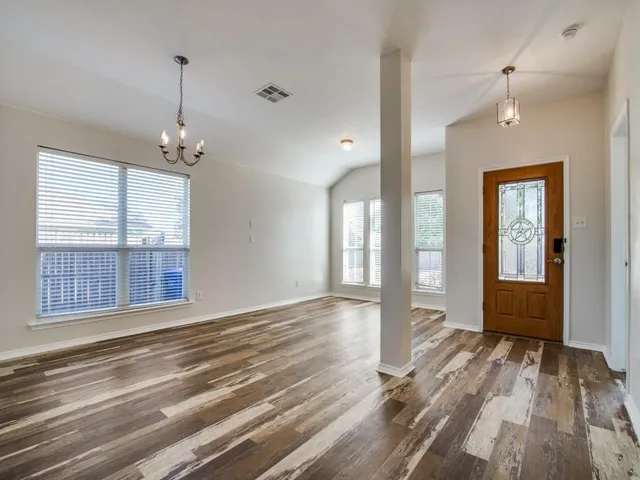 a view of livingroom with hardwood