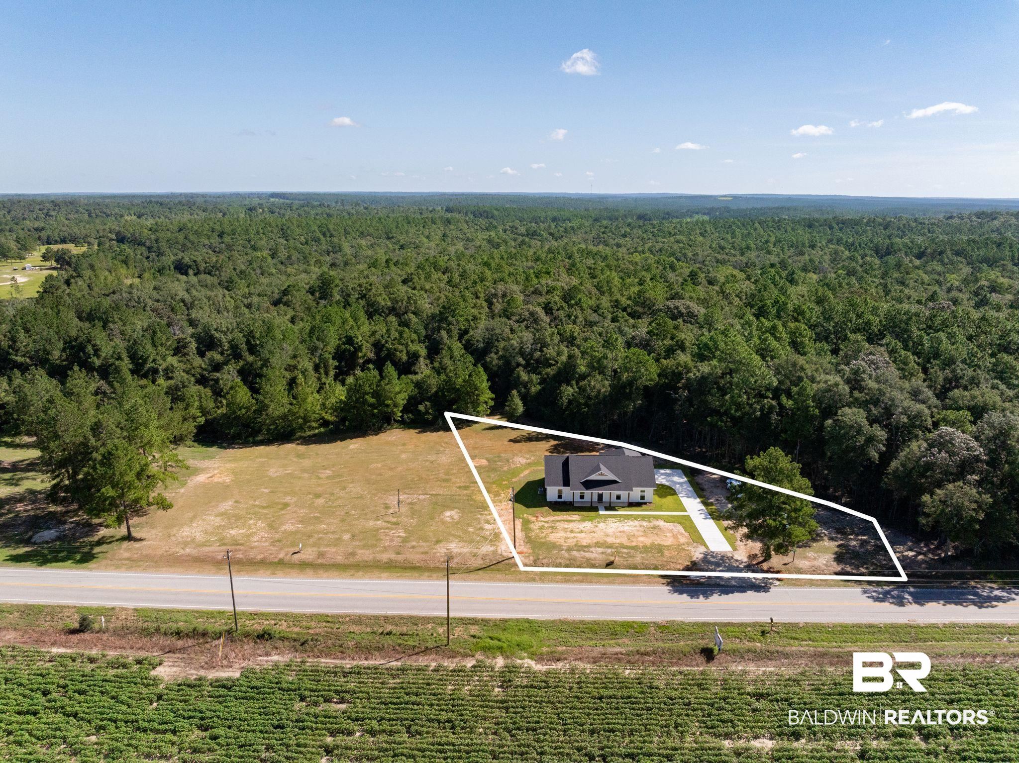 12100 Lott Road Chunchula, AL 36521 - Photo 21 of 21 Drone / aerial view with a rural view