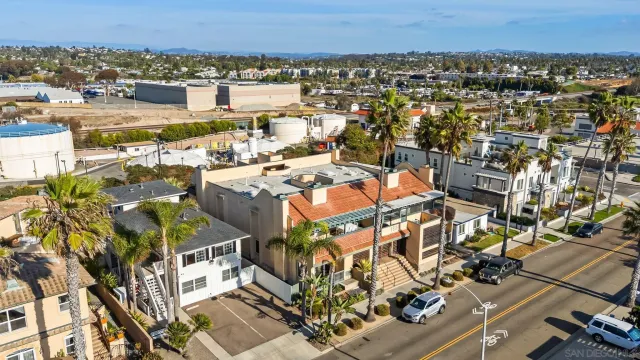 an aerial view of a city