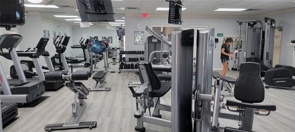6713 Stone River Road, Unit 103 Bradenton, FL 34203 - Photo 76 of 86 a view of a room with gym equipment