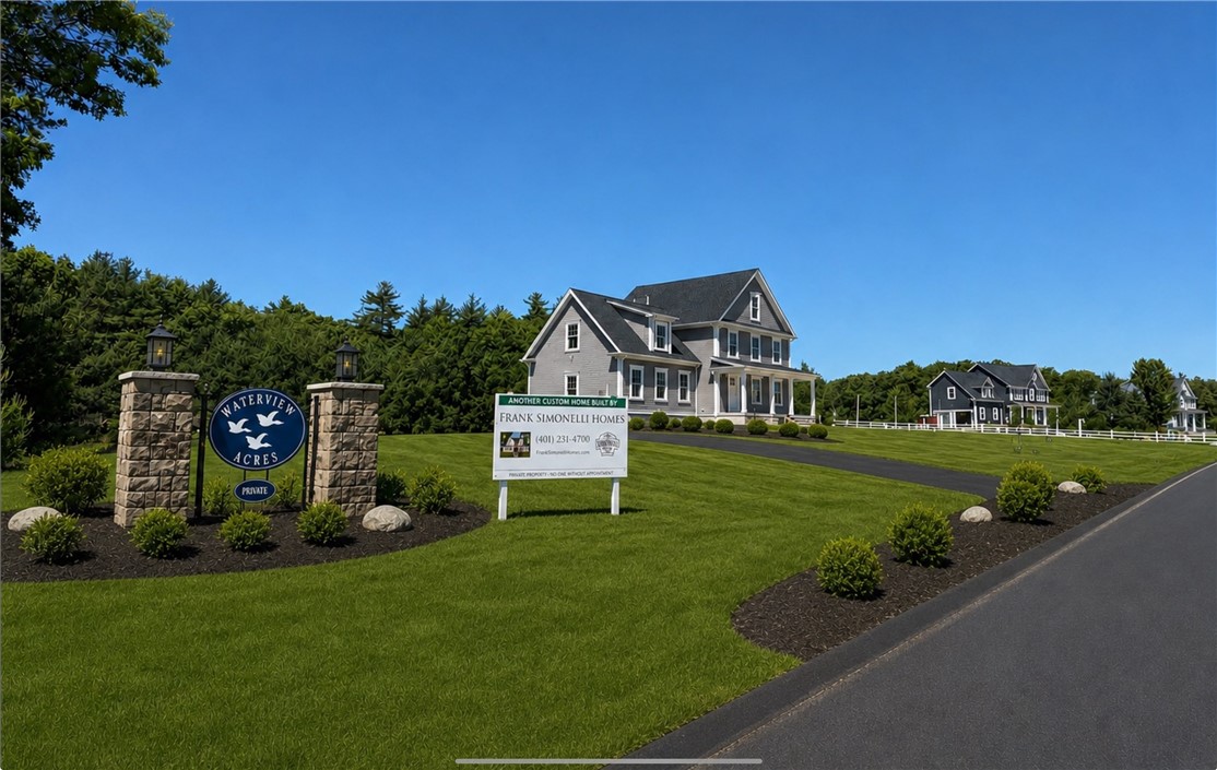 5 Wintergreen Way Glocester, RI 02814 - Photo 5 of 5 Home is built and complete… Landscaping and entrance sign is AI generated of what could be done
