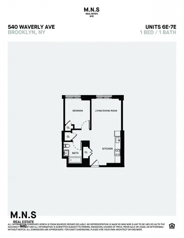 $4,010 | 540 Waverly Avenue, Unit 7E | Clinton Hill