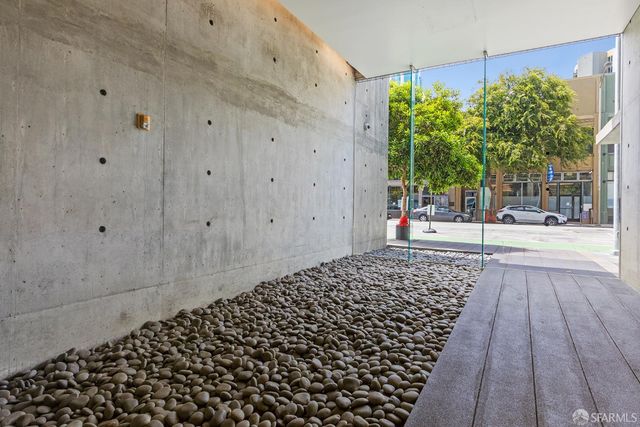 a view of a backyard of the house