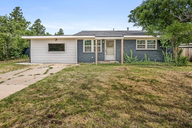 a backyard of a house