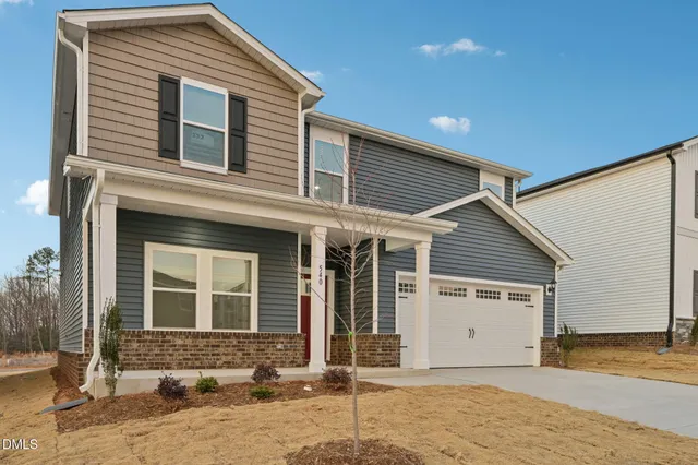 a front view of a house