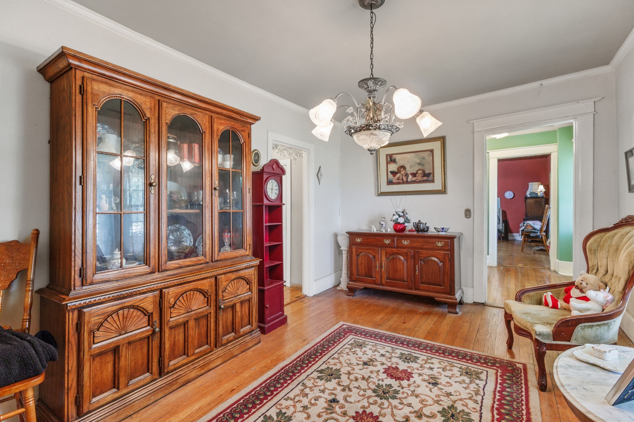 3371 Highway 76 Cottontown, TN 37048 - Photo 16 of 54 a living room with furniture chandelier and a rug
