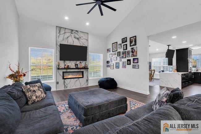 43 Meadow Run Road Bordentown, NJ 08505 - Photo 12 of 52 a living room with furniture and a flat screen tv