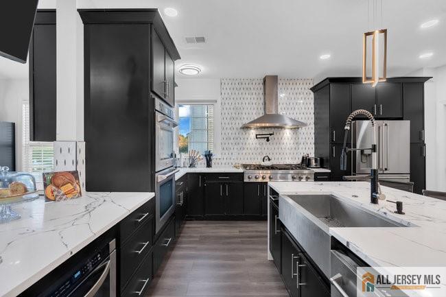 43 Meadow Run Road Bordentown, NJ 08505 - Photo 21 of 52 a kitchen with a sink stove and refrigerator