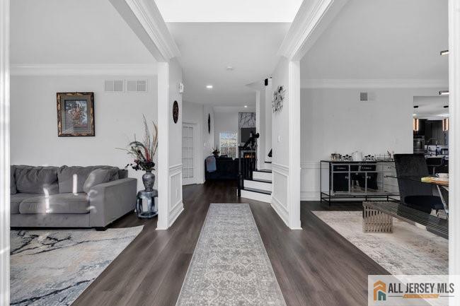 43 Meadow Run Road Bordentown, NJ 08505 - Photo 5 of 52 a living room with furniture and a flat screen tv