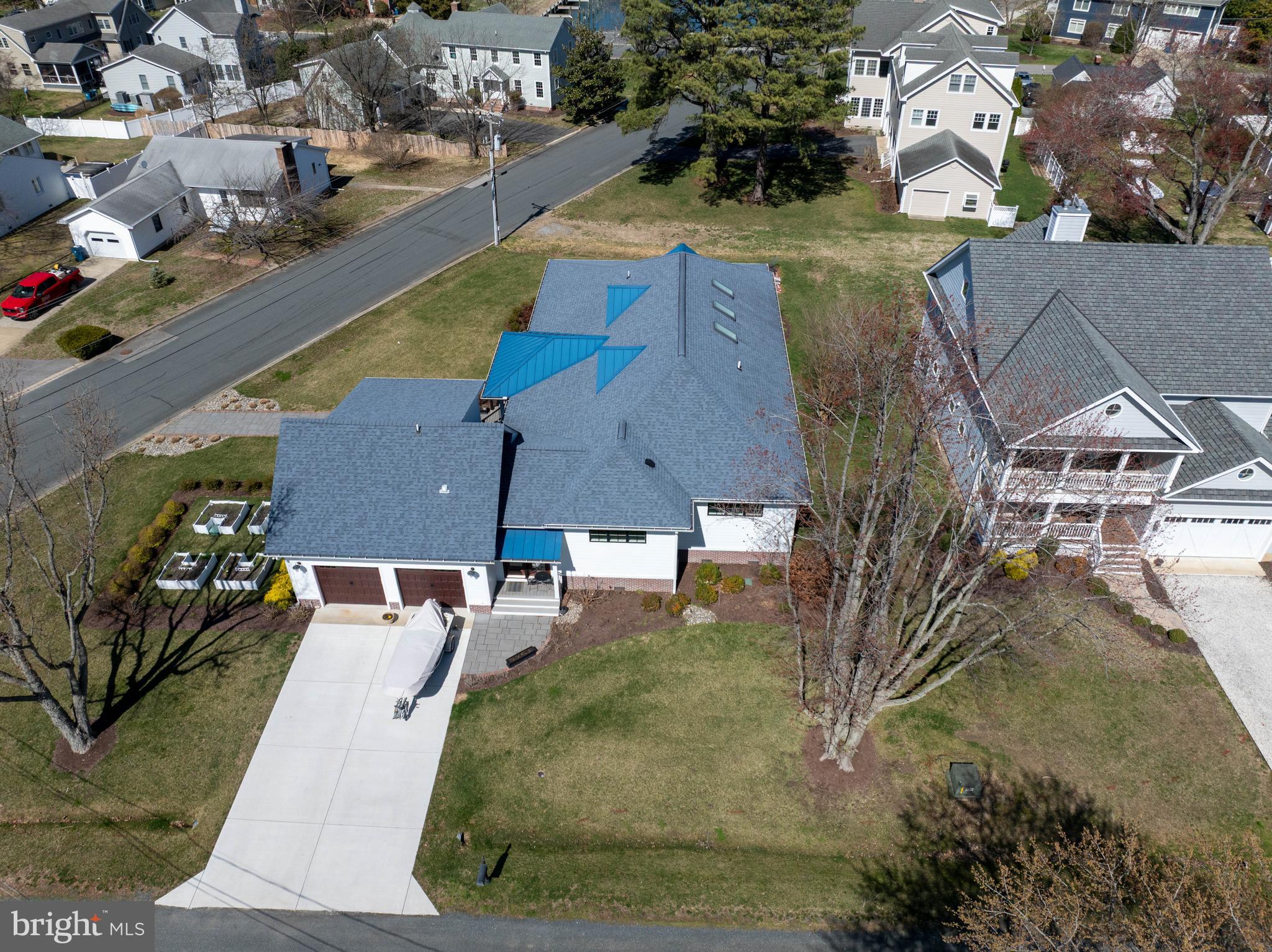 303 Manor Street St. Michaels, MD 21663 - Photo 98 of 100 an aerial view of a house with a garden