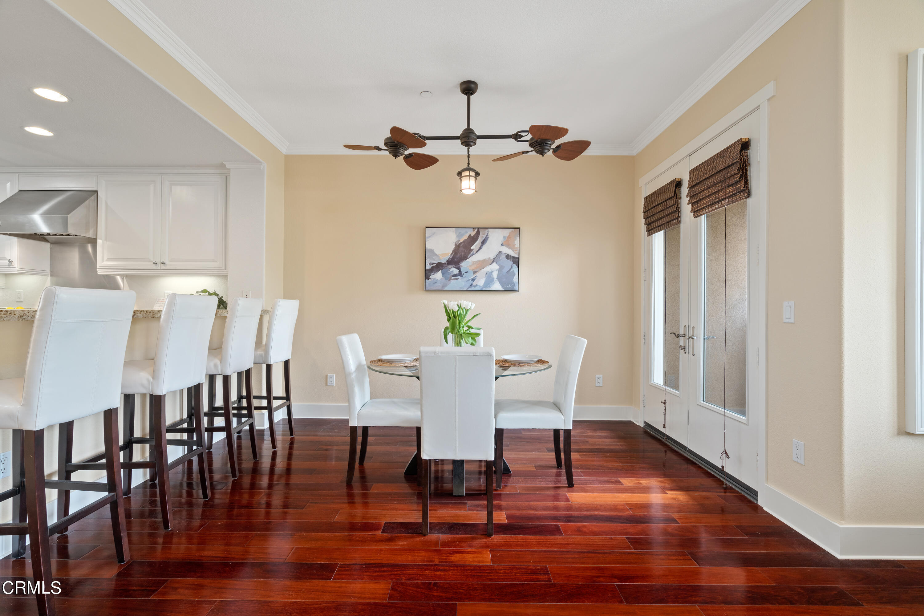 453 North Altadena Drive, Unit 5 Pasadena, CA 91107 - Photo 12 of 36 a view of a dining room with furniture window and wooden floor