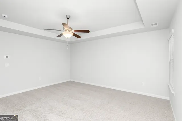 a window in an empty room