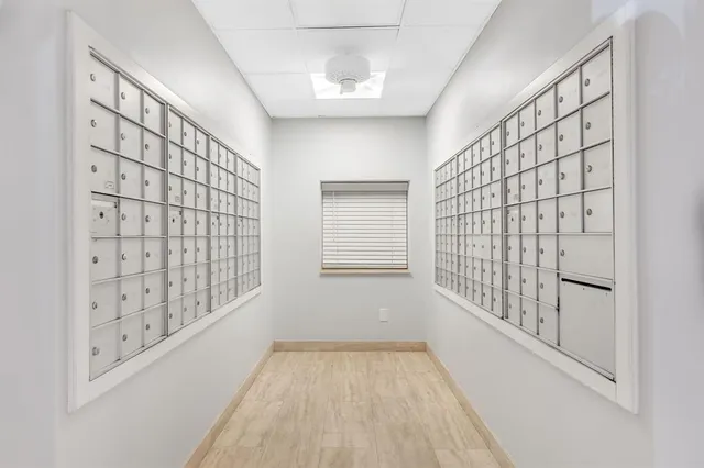 a view of outdoor space with seating area and trees