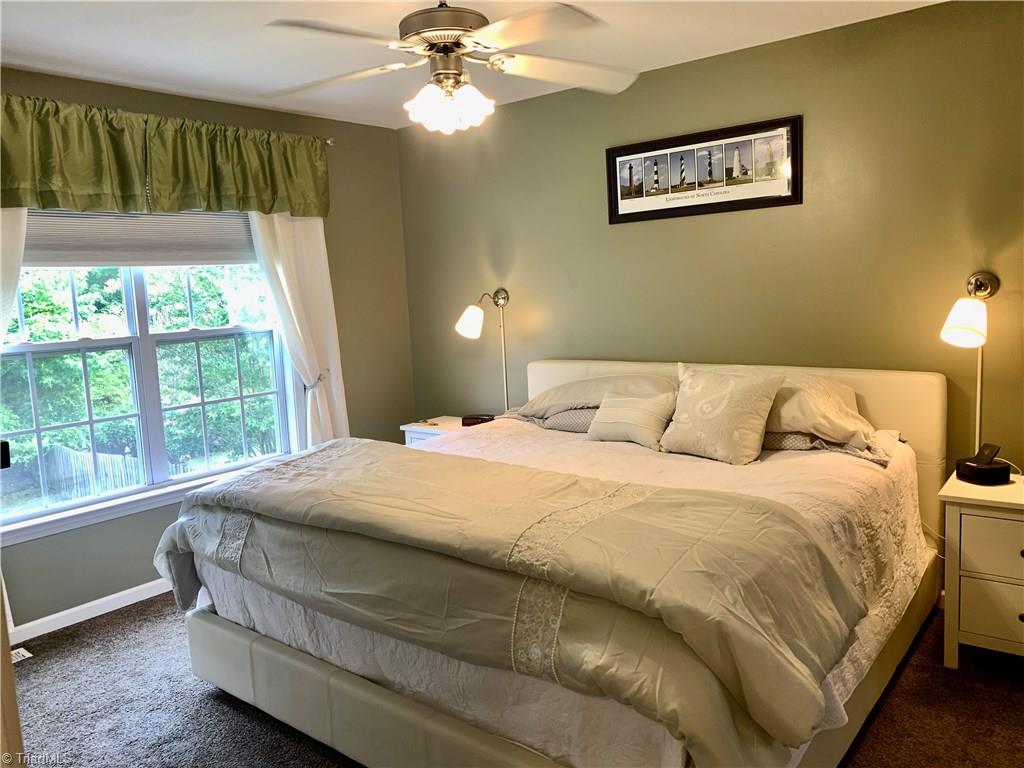 1124 Wesson Court High Point, NC 27265 - Photo 17 of 30 Master bedroom with room-darkening shades