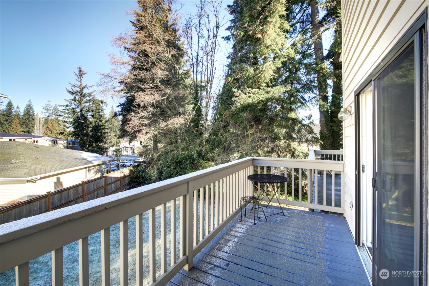 22906 Edmonds Way, Unit 15 Edmonds, WA 98020 - Photo 22 of 22 a view of balcony with wooden floor and fence