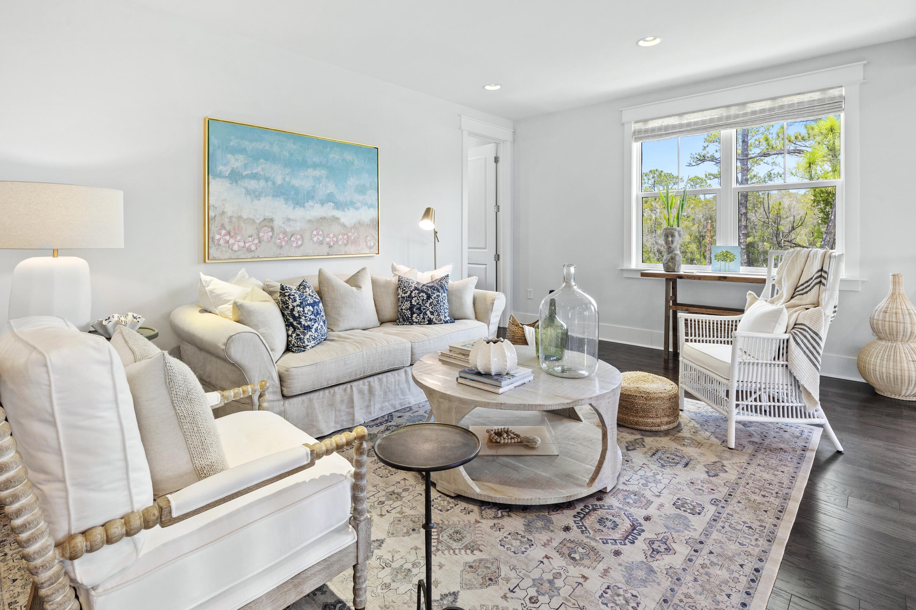 235 Prairie Pass Santa Rosa Beach, FL 32459 - Photo 28 of 80 a living room with furniture and a large window