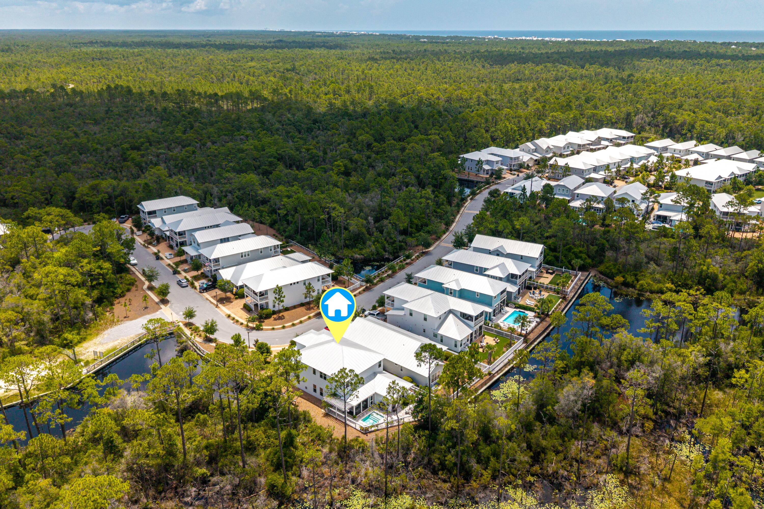 235 Prairie Pass Santa Rosa Beach, FL 32459 - Photo 49 of 80 a view of lake from balcony with outdoor space
